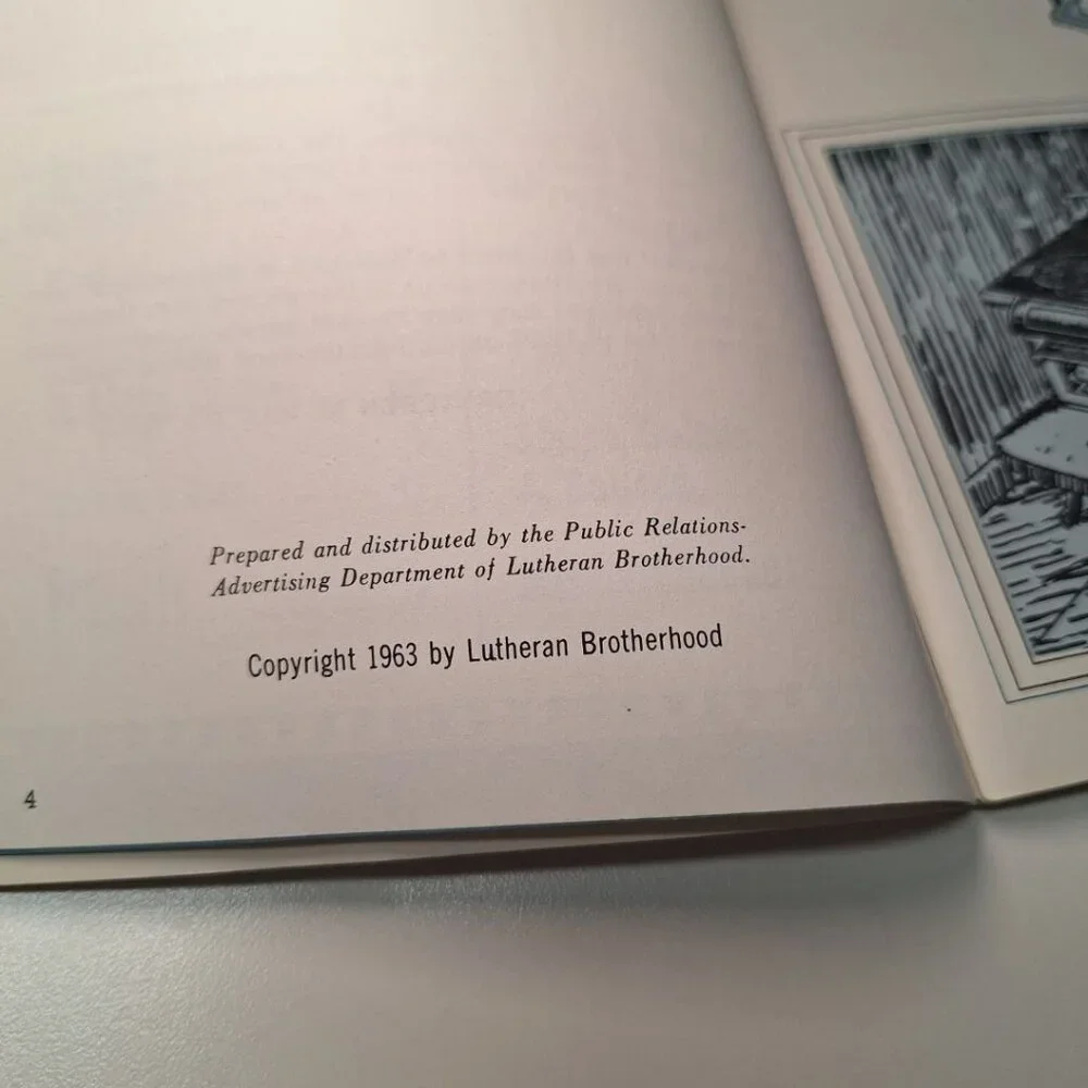 Kitchen Korner Lutheran Cookbook Brotherhood Bond Vintage 60s Recipes Bread Cake